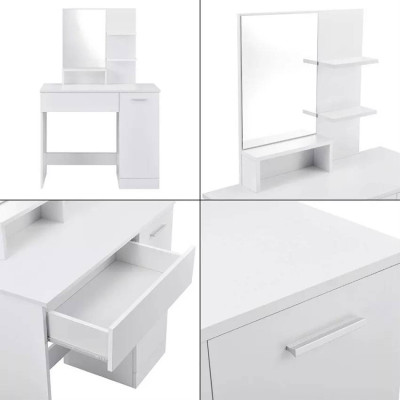 Postazione trucco con cassetto e specchio moderno Ryan