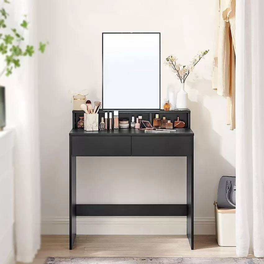 Postazione trucco moderno con specchio e sgabello Watson