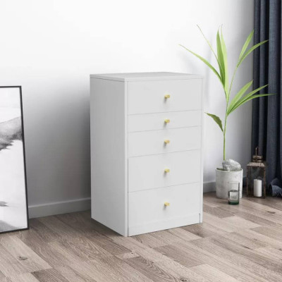 Postazione trucco con specchio e cassettiera compatta Lively