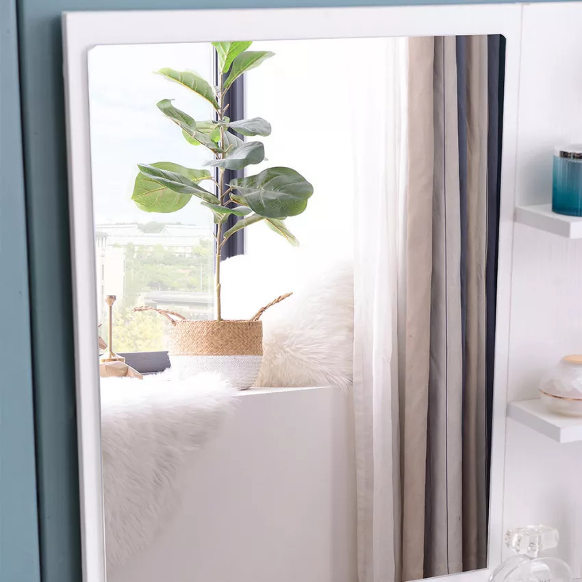 Postazione trucco con specchio cassetto e sgabello Jolie
