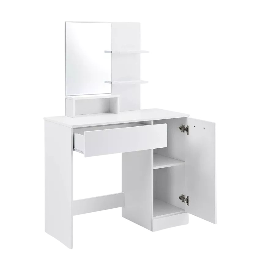 Postazione trucco con cassetto e specchio moderno Ryan