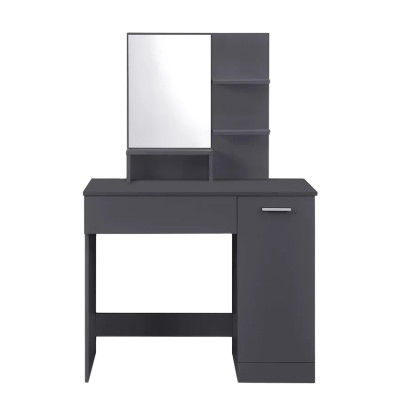 Postazione trucco con cassetto sgabello e specchio Mirren