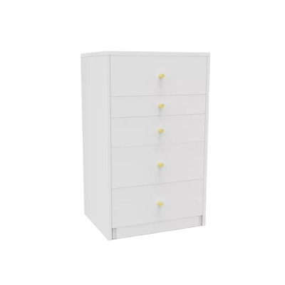 Postazione trucco con specchio e cassettiera compatta Lively