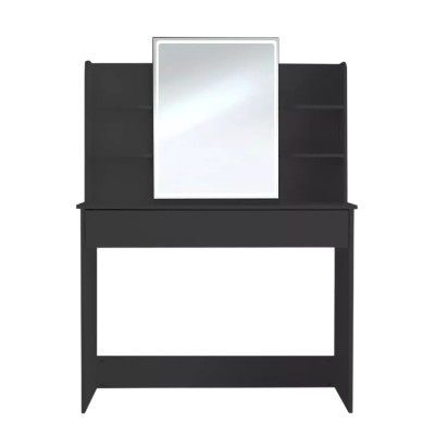 Postazione trucco moderno nero con specchio LED Green