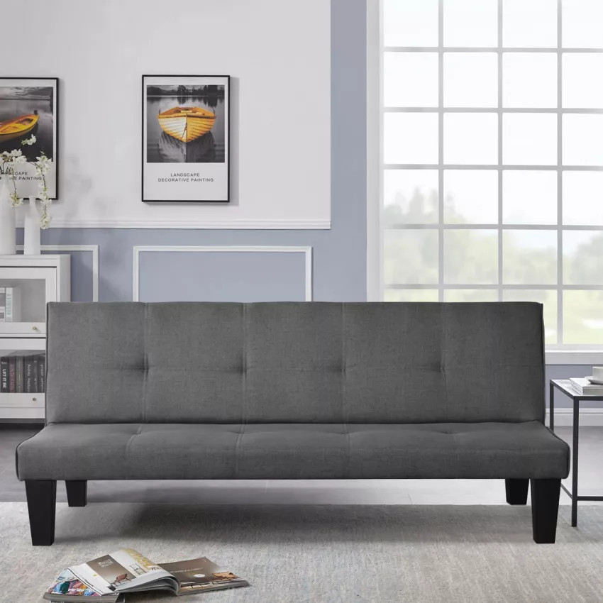 Divano clic-clac 2 posti tessuto design moderno soggiorno Olivo