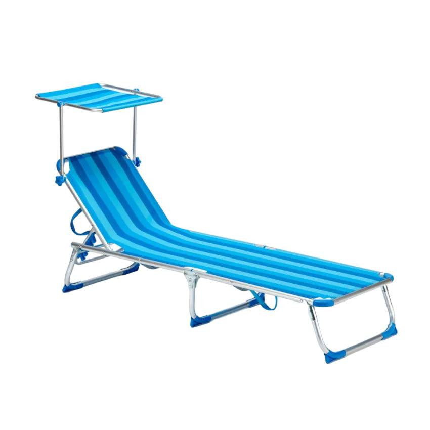 Lettino da spiaggia con parasole sdraio da spiaggia robusta Dubai