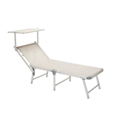 Lettino da giardino pieghevole in alluminio per piscina Fiji