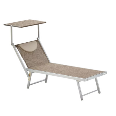 Lettino da spiaggia moderno in alluminio Maui