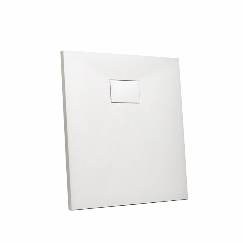 Piatto doccia 90x90 cm design moderno in vetroresina Delfino