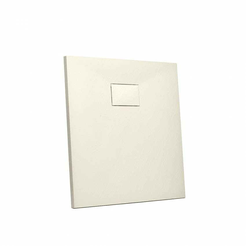 Piatto doccia 80x80 cm design moderno in vetroresina Perla