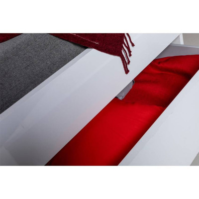 Letto matrimoniale 160x200 bianco laccato contenitore cassetti Arpa
