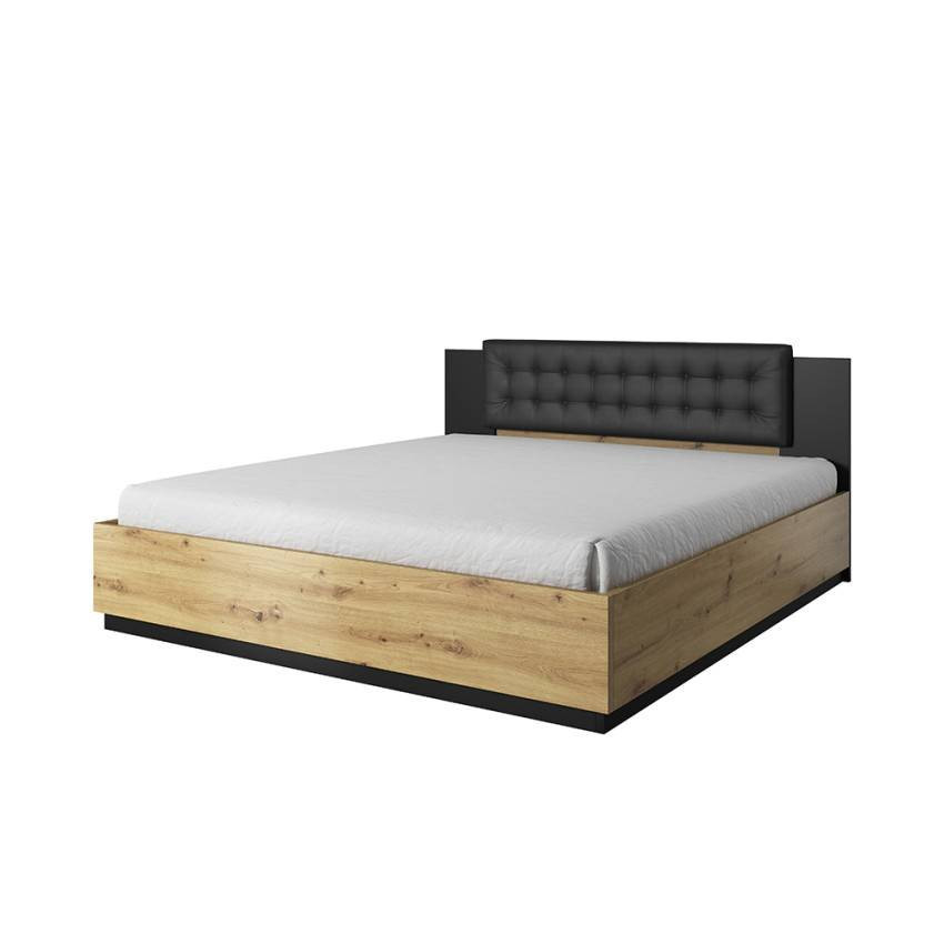 Letto matrimoniale 180x200 con contenitore e testiera design Sfera