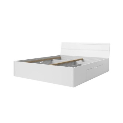 Letto matrimoniale 180x200 con cassetti e rete a doghe Tramonto