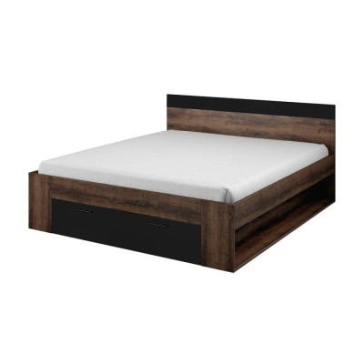 Letto matrimoniale 160x200cm contenitore rovere doghe ProfumoDiLuna