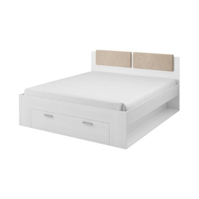 Letto matrimoniale 180x200 cm contenitore base robusta Cristallino