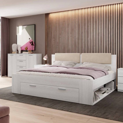 Letto matrimoniale 180x200 cm contenitore base robusta Cristallino