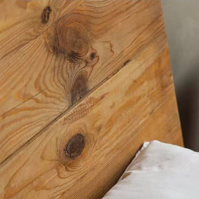Letto matrimoniale king size 180x200 cm testiera legno ToccoDelicato