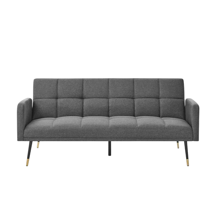 Divano letto clic-clac 3 posti robusto design moderno Albicocco