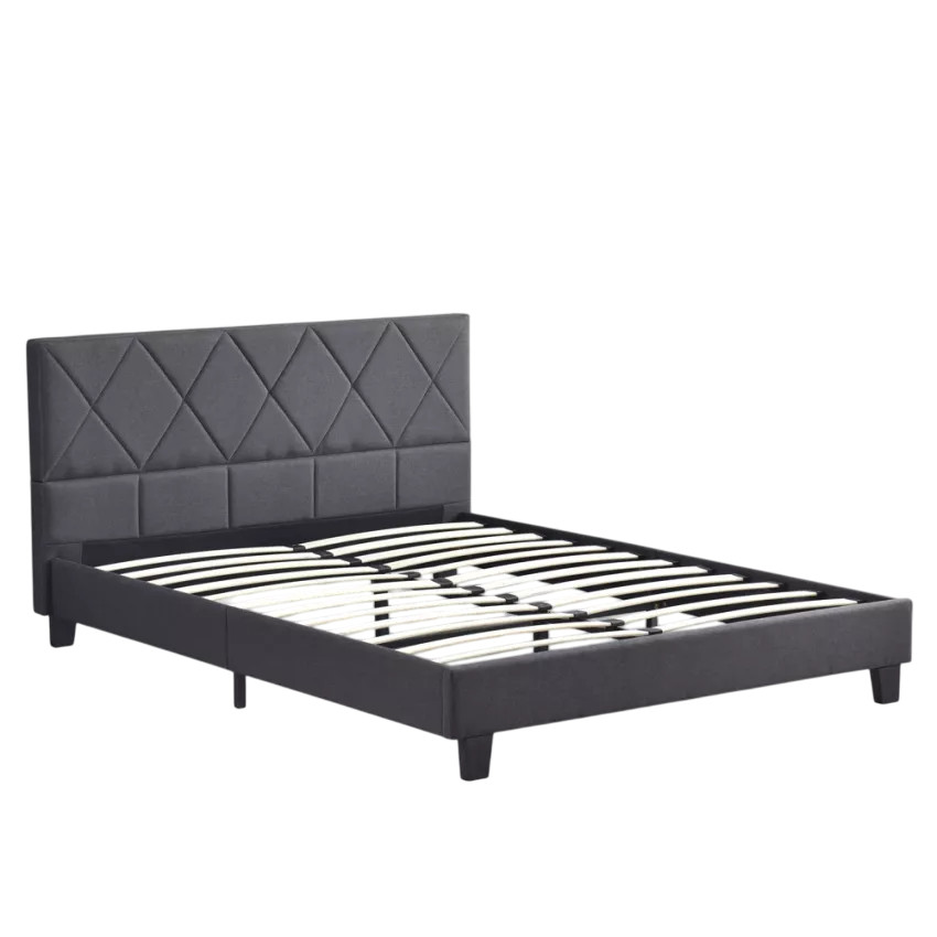 Letto matrimoniale 160x190 con doghe in tessuto Vasto