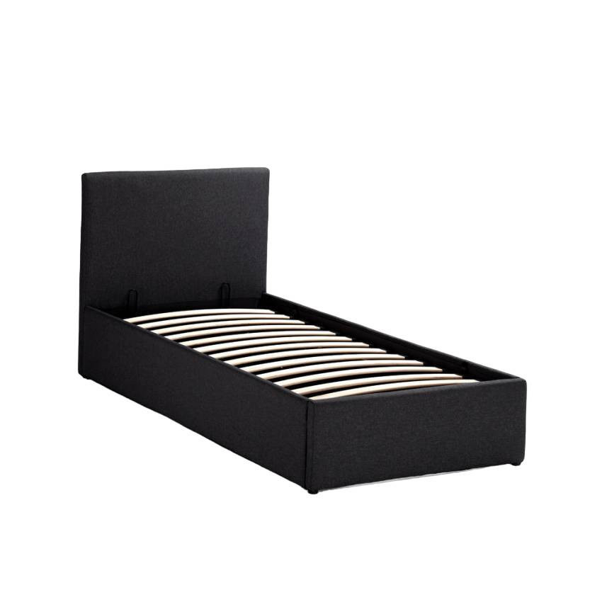 Letto singolo 80x190 con contenitore e doghe Stasi