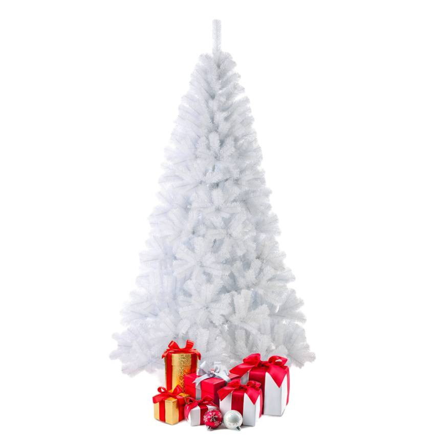 Albero di natale artificiale bianco 210 cm tradizionale Linköping