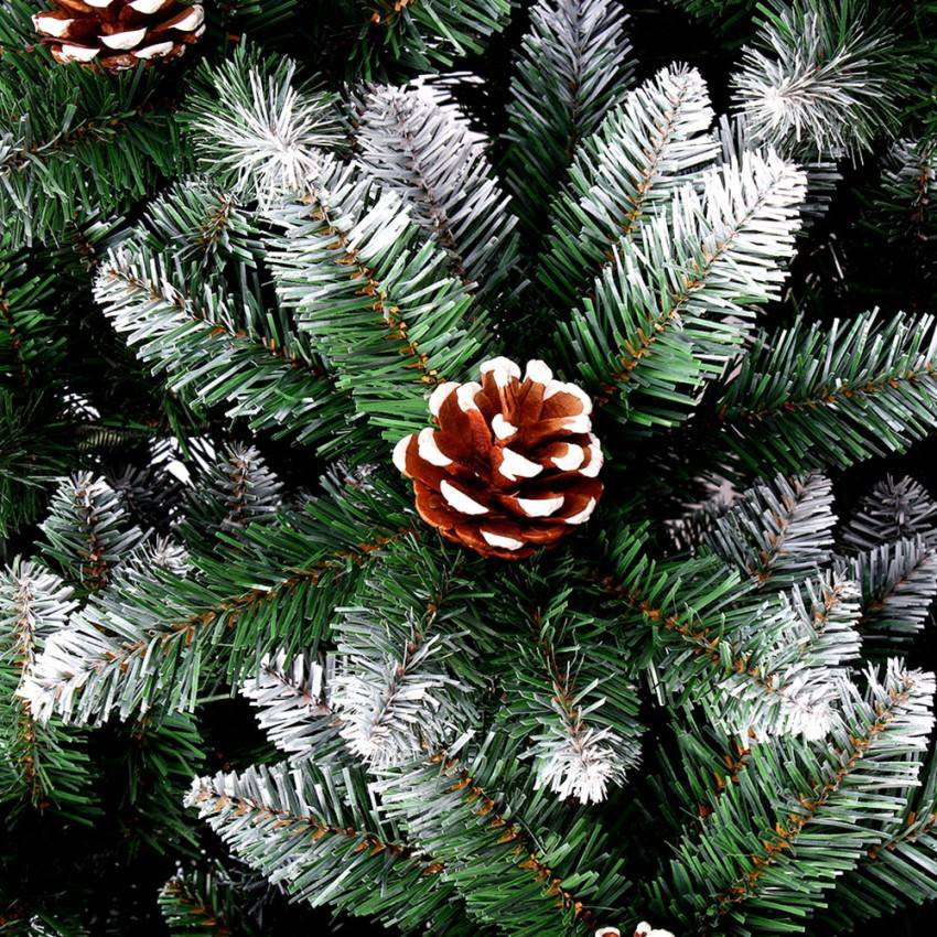 Albero di natale artificiale verde 210 cm effetto neve Helsingborg