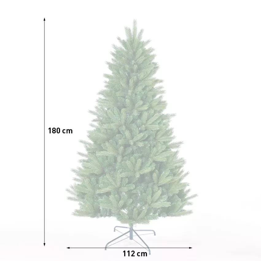 Albero di natale artificiale verde 180 cm molto denso Eskilstuna