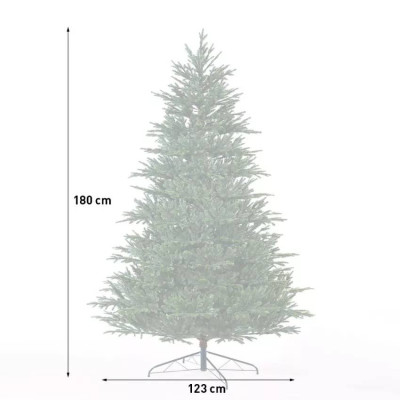 Albero di natale artificiale classico verde 180cm Kristianstad
