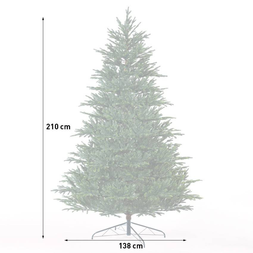Albero di natale artificiale extra denso 210 cm Östersund