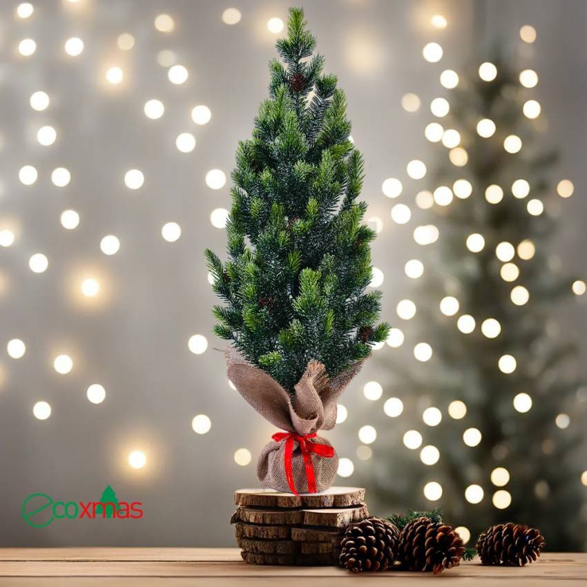 Albero di natale artificiale di 50 cm con pigne effetto neve Karlstad