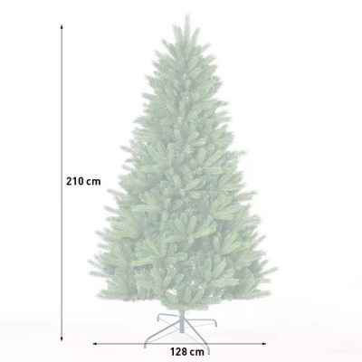 Albero di natale artificiale classico verde 210 cm Trollhättan