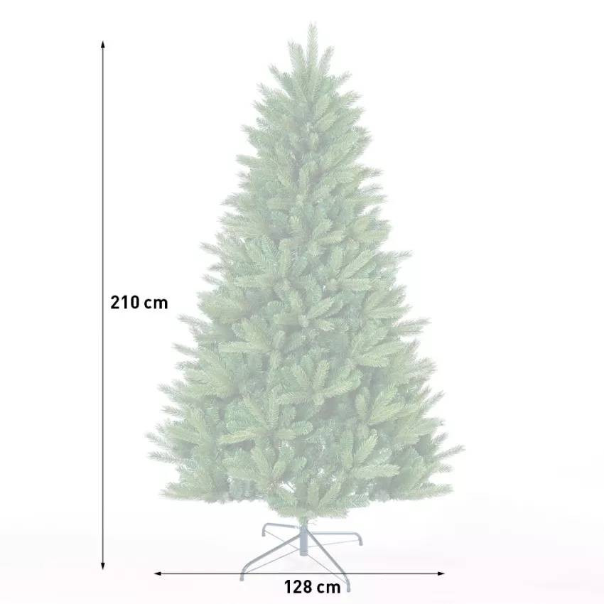 Albero di natale artificiale classico verde 210 cm Trollhättan