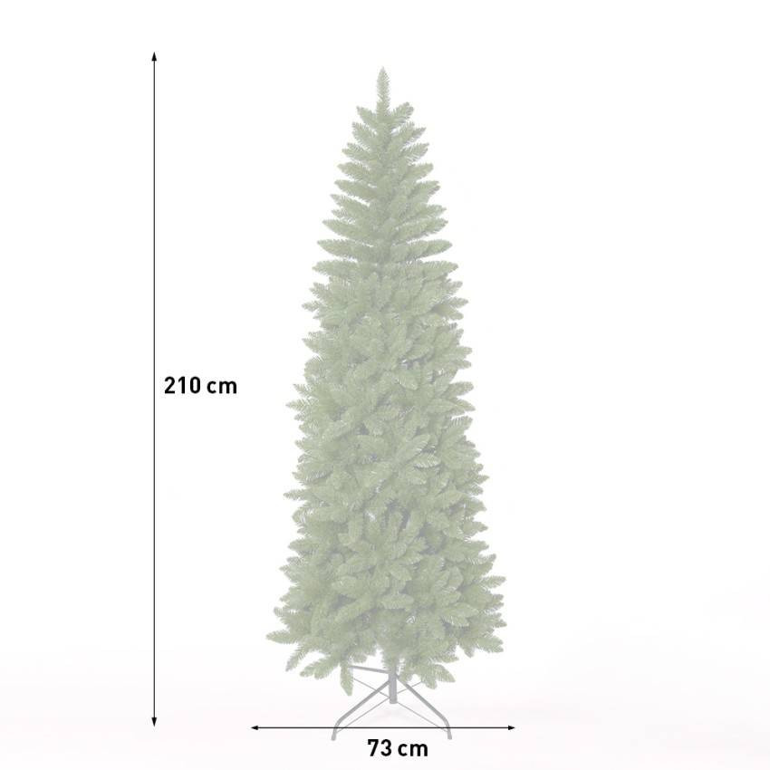 Albero di natale artificiale verde 210 cm decorazione Karlskrona