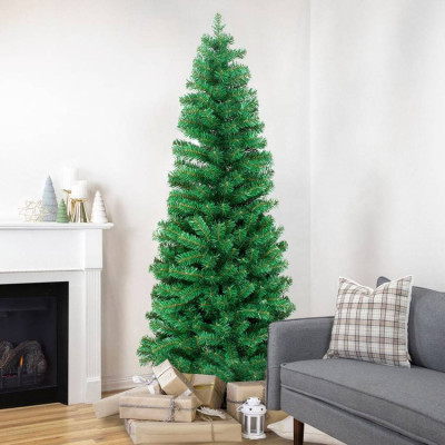 Albero di natale artificiale verde 240 cm con rami spessi Skellefteå