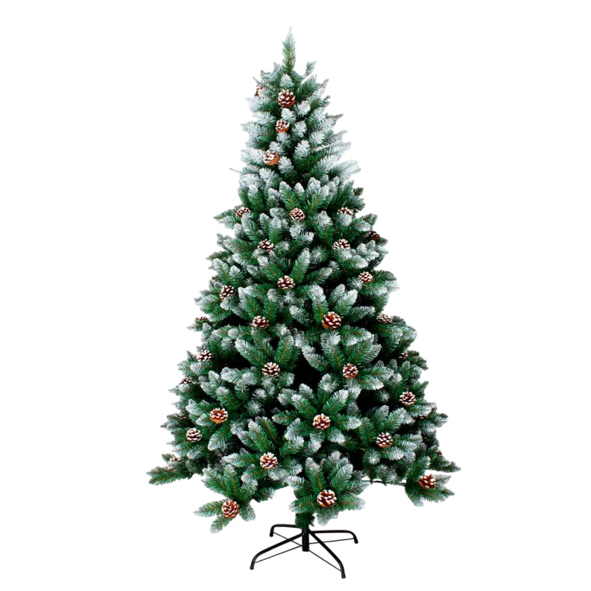 Albero di natale artificiale verde 210 cm effetto neve Helsingborg
