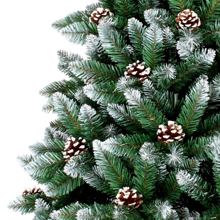 Albero di natale artificiale verde 210 cm effetto neve Helsingborg