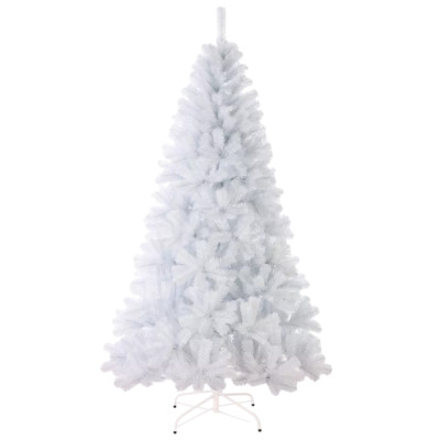 Albero di natale artificiale bianco 240 cm ecologico Lund