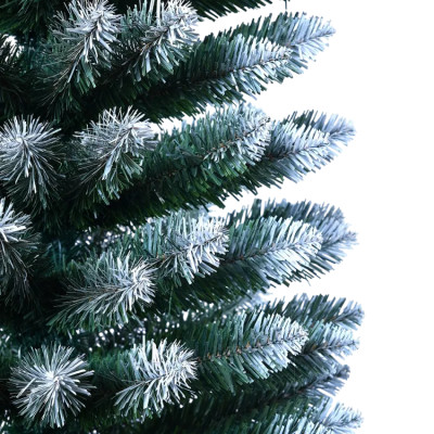 Albero di natale artificiale innevato 210cm slim poco ingombrante Umeå
