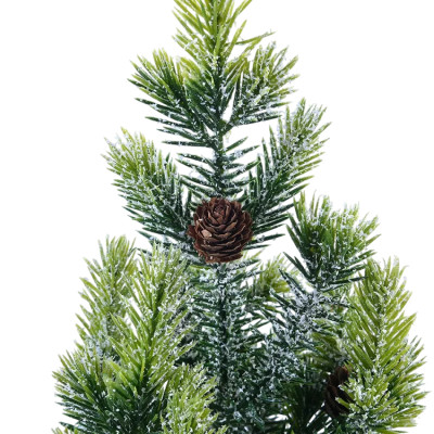 Albero di natale artificiale di 50 cm con pigne effetto neve Karlstad