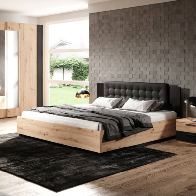 Letto una piazza e mezza 140x200 contenitore design ToccoDiSeta
