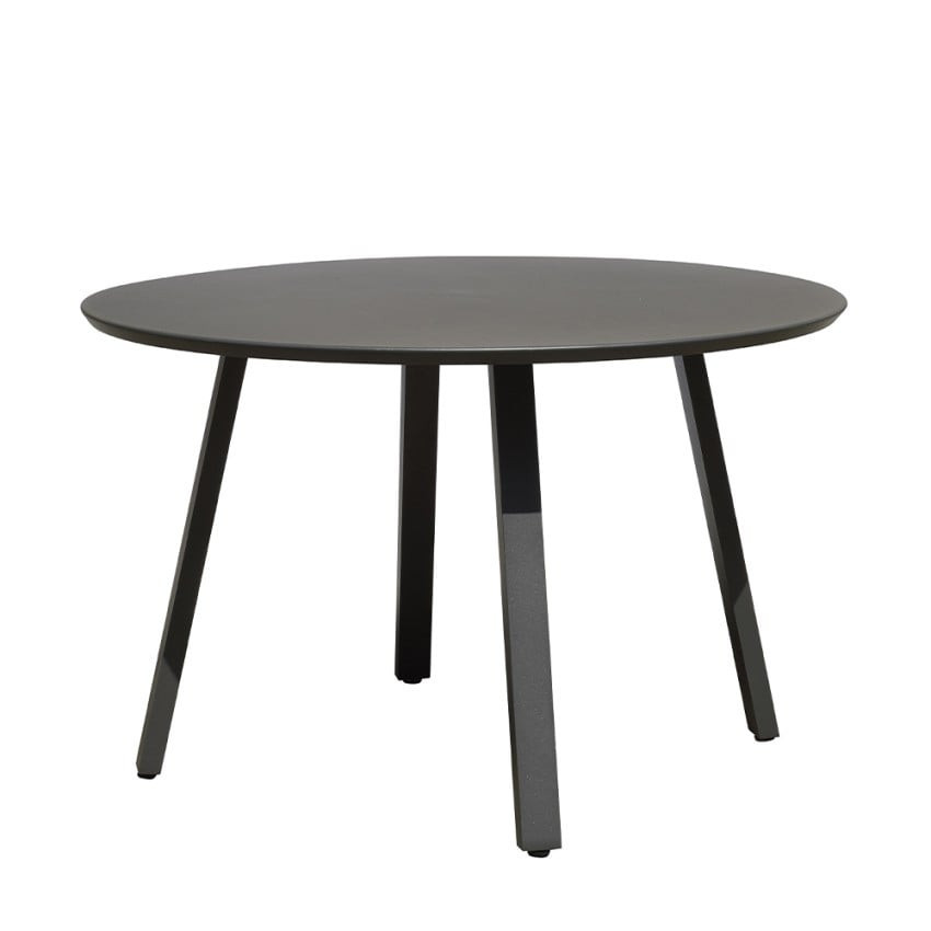 Tavolo da giardino rotondo Ø 120 cm design moderno antracite Roundy