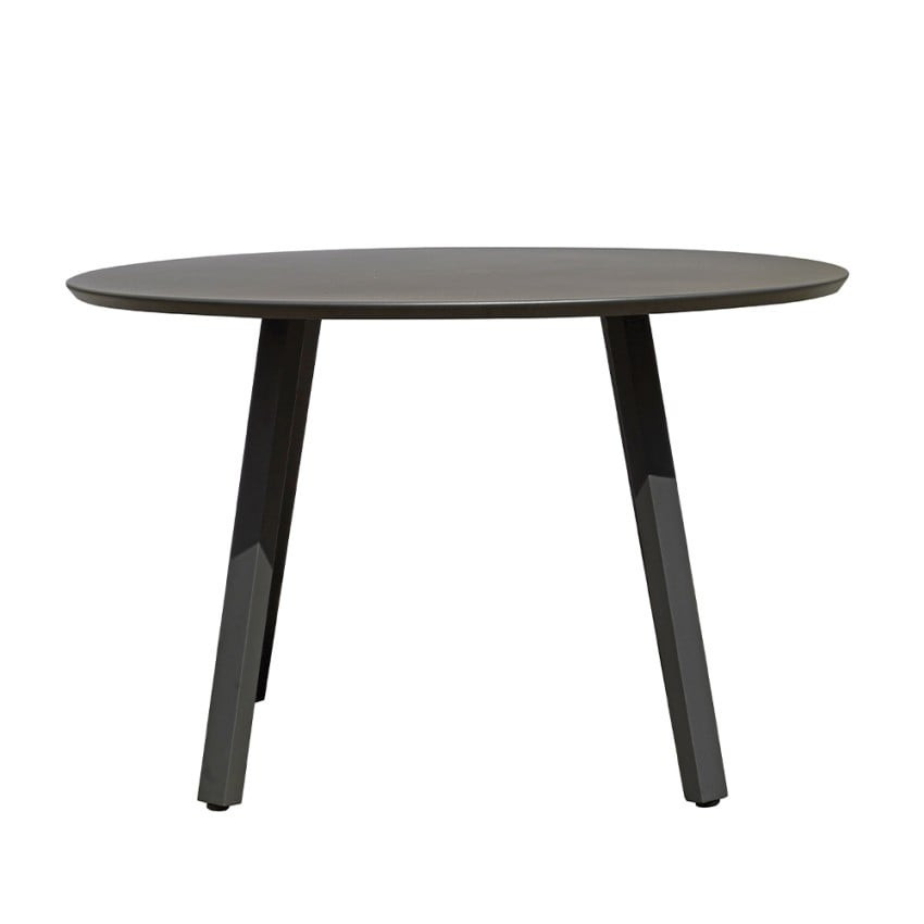 Tavolo da giardino rotondo Ø 120 cm design moderno antracite Roundy