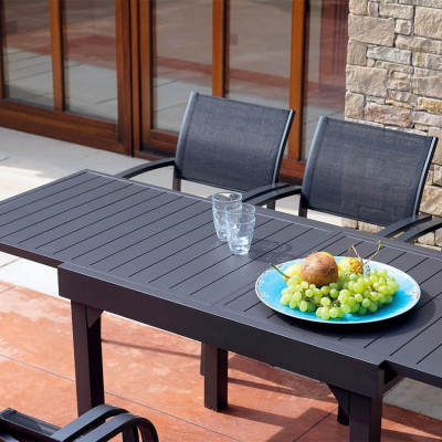 Tavolo allungabile esterno 106-212x75 cm in alluminio SlimExpand