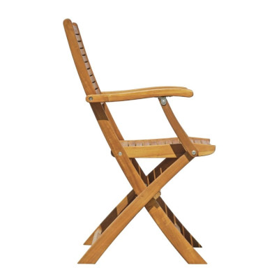 Sedia in legno da giardino pieghevole con braccioli esterno Armwood
