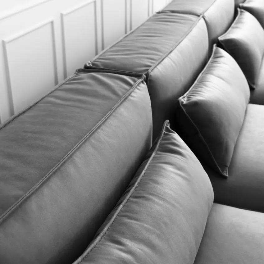 Divano modulare 3 posti confortevole e moderno in tessuto Magnolia