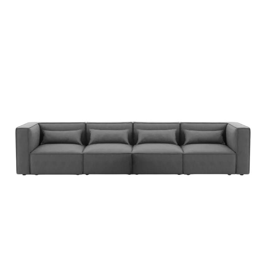 Divano 4 posti moderno tessuto confortevole componibile Cercis