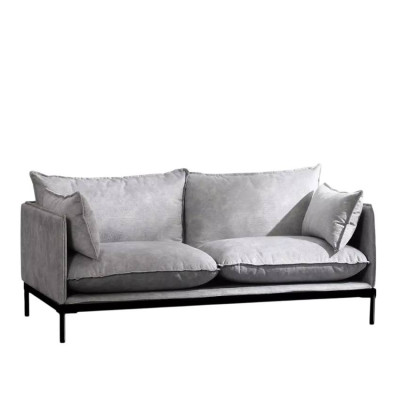 Divano 2 posti imbottito in tessuto grigio design moderno Araucaria