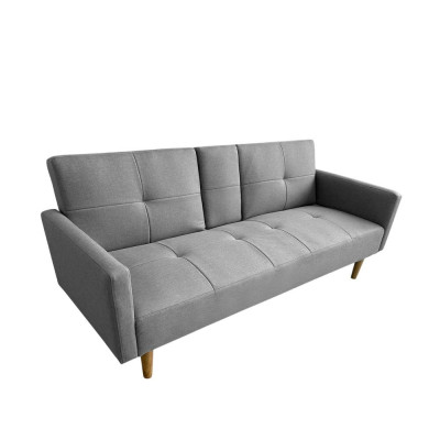 Divano letto 2 posti bracciolo porta bicchieri nordico Pino cembro