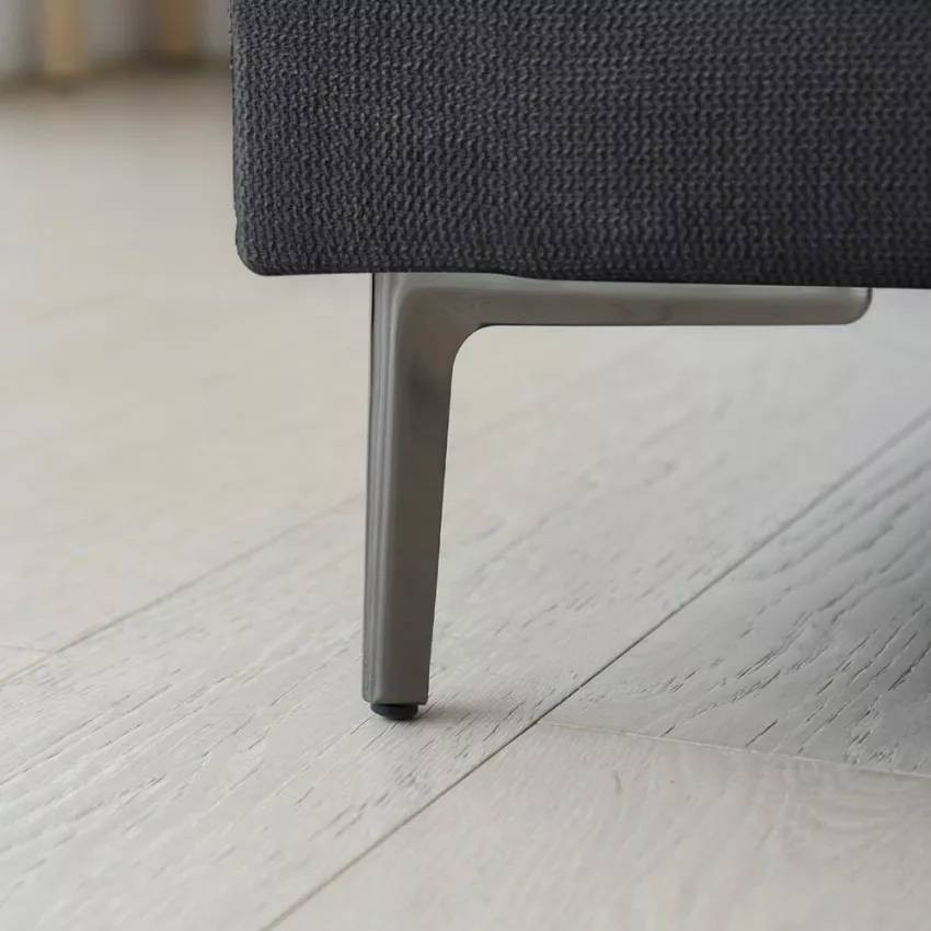 Divano 3 posti in tessuto soggiorno piedi in metallo design Sequoia