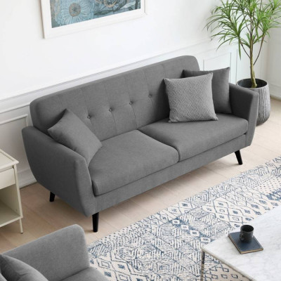 Divano 3 posti da salotto design moderno nordico resistente Albizia